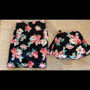 Mommy and me matching skirts